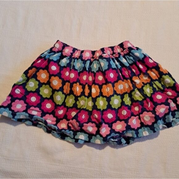 Gymboree girls size 3T Smart and Sweet Line flowered corduroy skirt - Picture 4 of 4